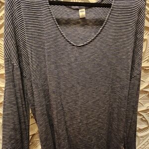 Old Navy Navy and White Striped Top